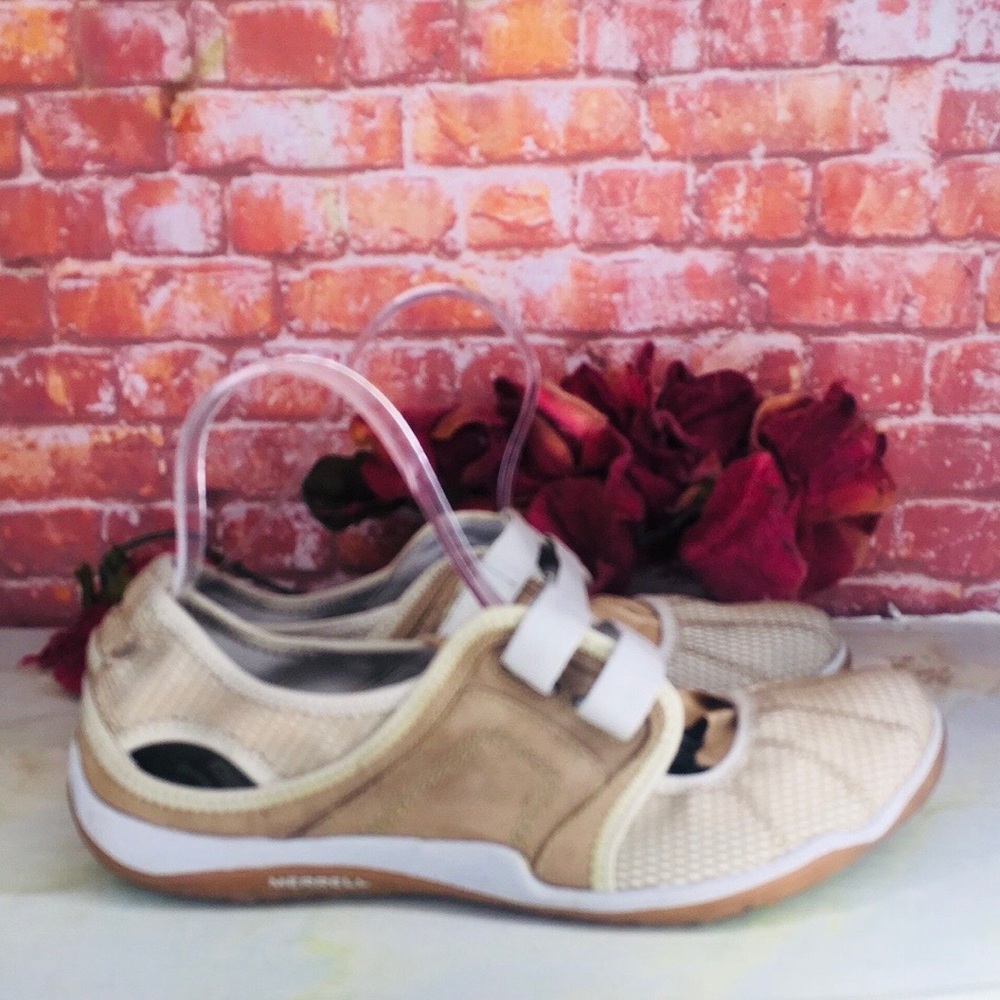 Merrell Tan Mary Jane Sneakers